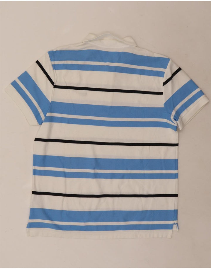 Nike Poloshirt til mænd, stor hvid stribet bomuld