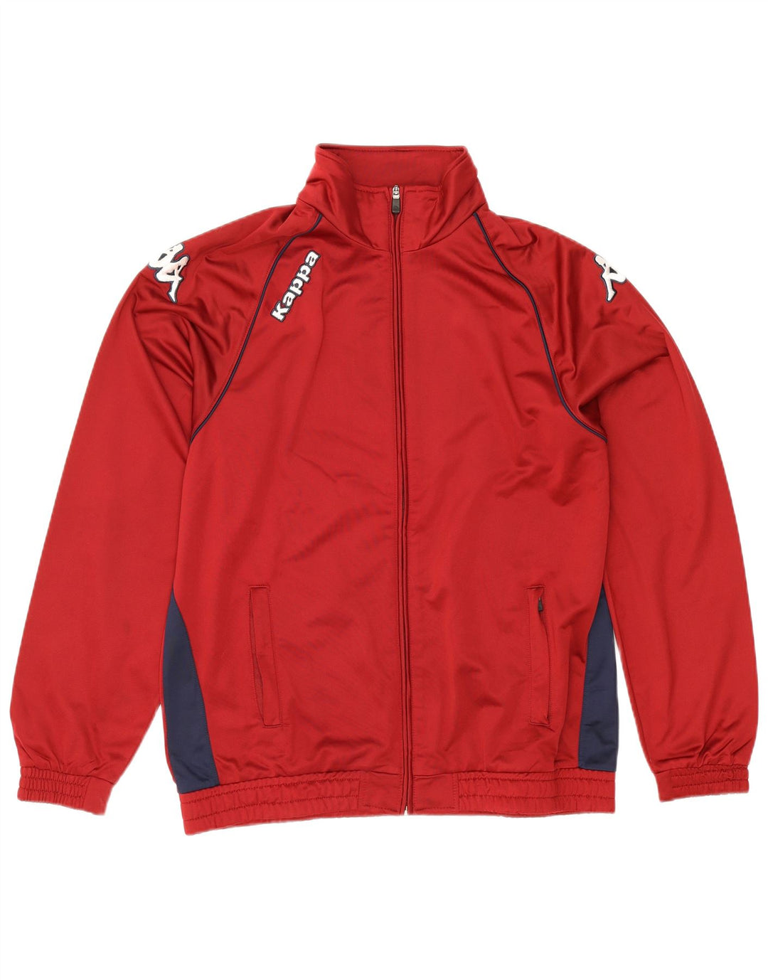 Kappa Herre grafisk træningsdragt Topjakke Stor Rød Colourblock Polyester