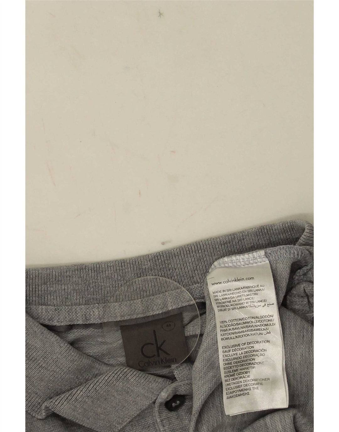 Calvin Klein herre poloshirt mellemgrå bomuld