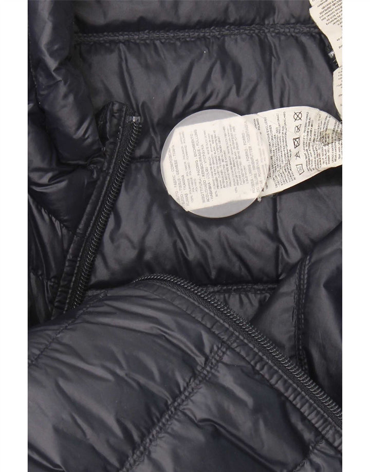 Armani Herre grafisk polstret jakke UK 44 2XL Navy Blue Nylon