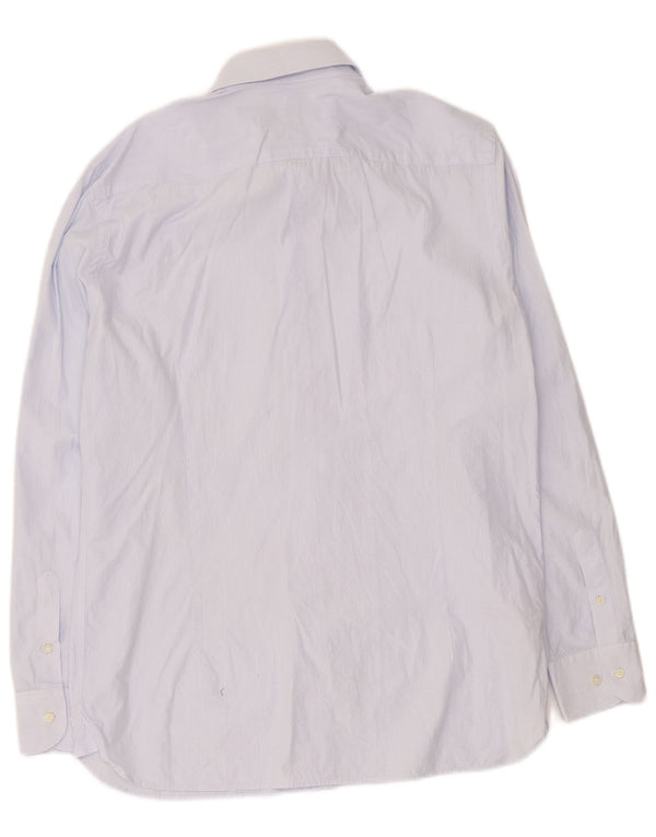 Massimo Dutti Herreskjorte str. 44 17 XL Blå nålestribet bomuld