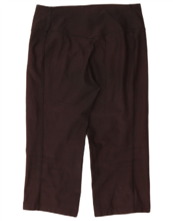 Nike Dame Dri Fit Capri Leggings UK 12 Medium Sort Polyester