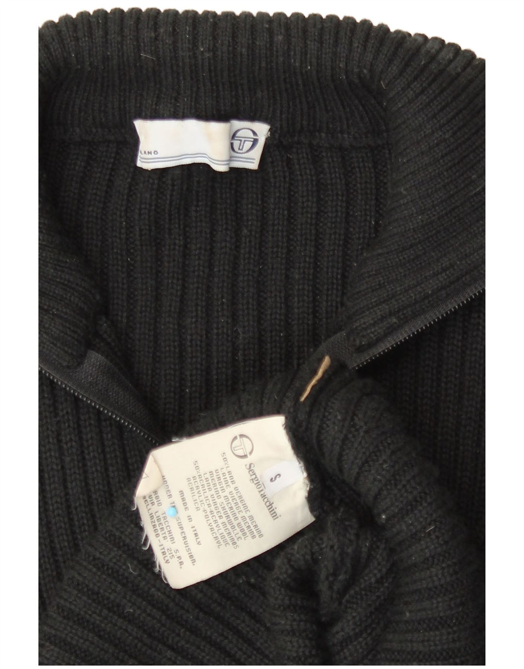 Sergio Tacchini Dame Cardigan Sweater UK 10 Lille Sort