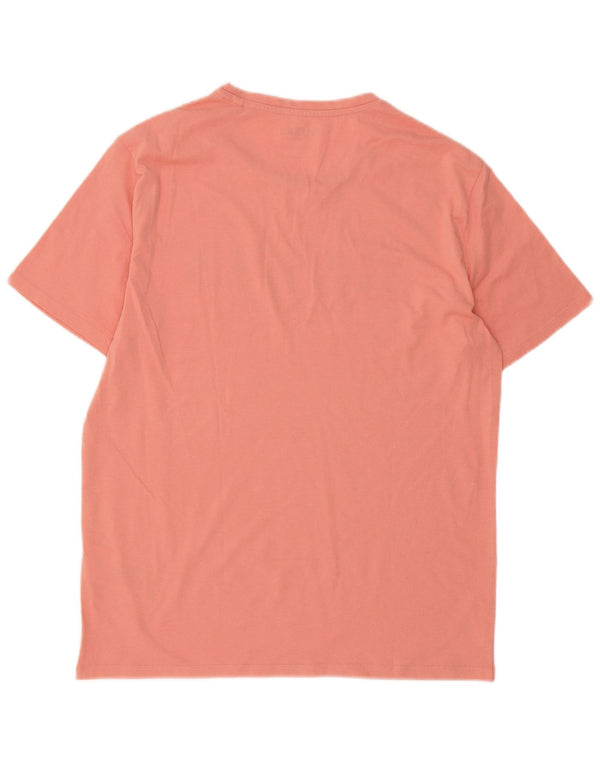 Guess Herre Grafisk T-Shirt Top UK 42 Stor Pink Bomuld
