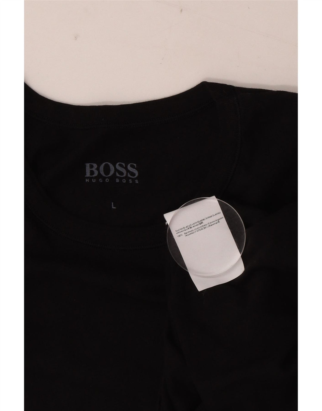 Hugo Boss Herre T-Shirt Top Stor Sort Bomuld