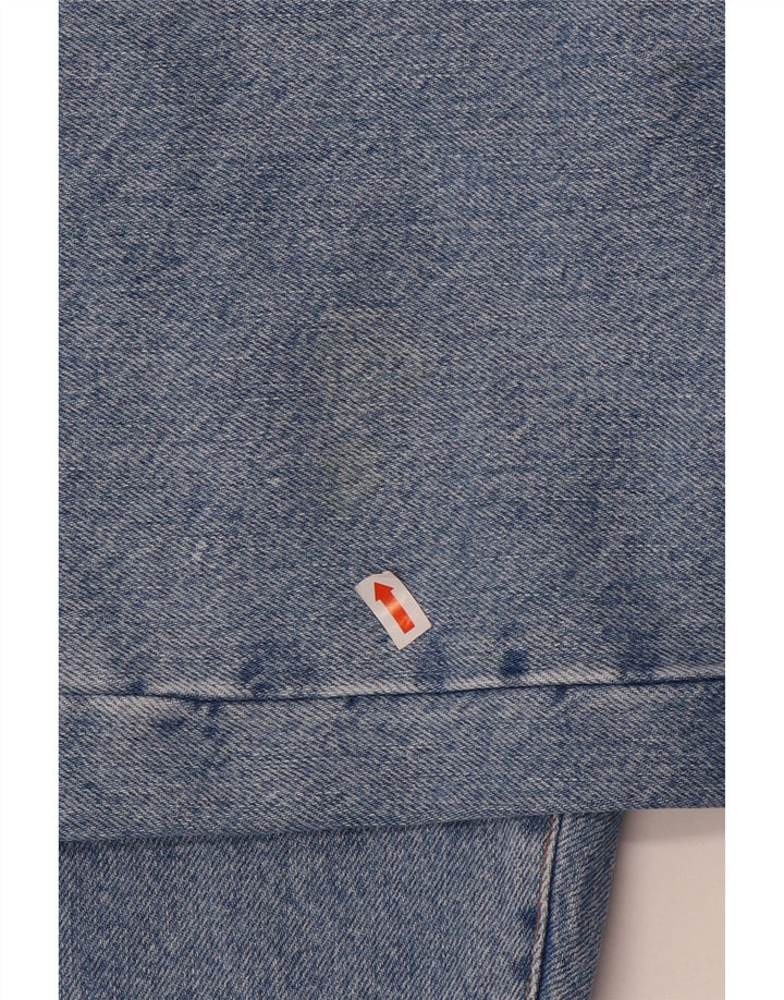 Armani Straight Jeans til mænd W36 L33 Blå Bomuld