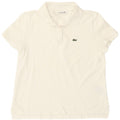 Lacoste Womens Regular Fit Polo Shirt Størrelse 38 Medium Hvid Bomuld