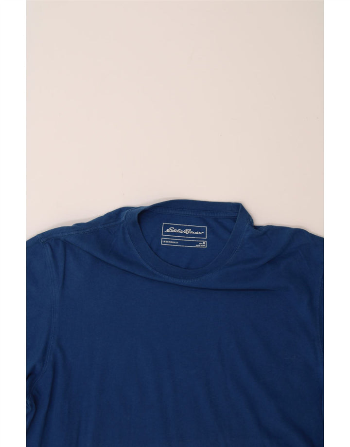 EDDIE BAUER Mens T-Shirt Top Medium Navy Blue Cotton Vintage Eddie Bauer and Second-Hand Eddie Bauer from Messina Hembry 