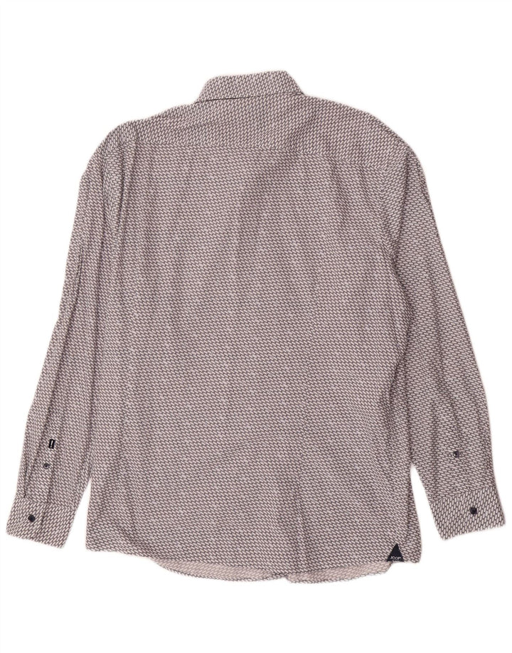 JOOP Mens Shirt 2XL Grey Geometric Cotton