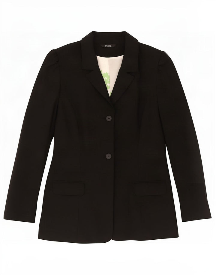 Marks & Spencer Dame 2-knaps blazerjakke UK 14 Medium Black Polyester