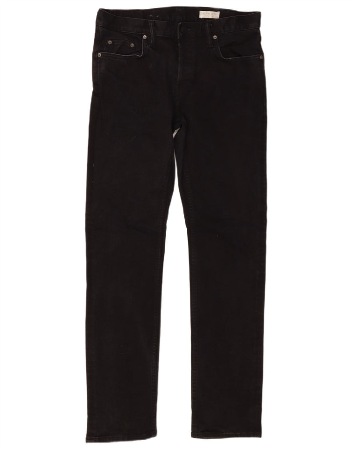 ALL SAINTS Herre REED Slim Jeans W30 L31 Sort Bomuld
