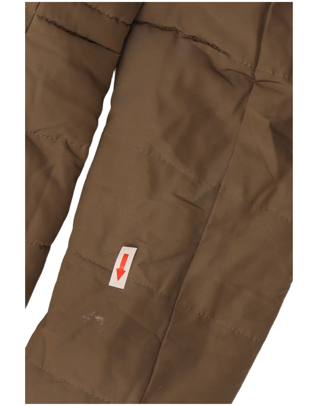 Zara Dame Hætte Sherpa Polstret Jakke UK 10 Small Khaki Polyester