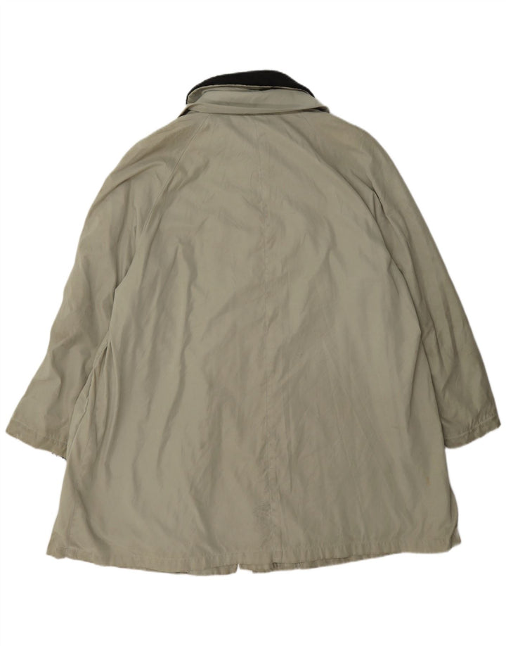 Allegri Dame Overfrakke UK 14 Stor Khaki Colourblock
