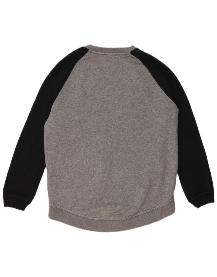 Nike grafisk sweatshirt til mænd, lille grå farveblok bomuld