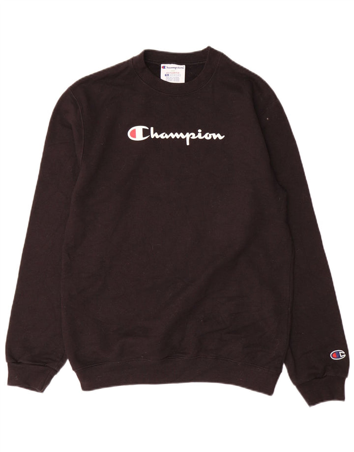 Champion Drenge Grafisk Sweatshirt Jumper 11-12 år Large Black Sports