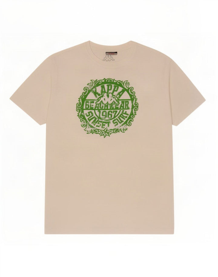 Kappa Herre Grafisk T-Shirt Top XL Hvid