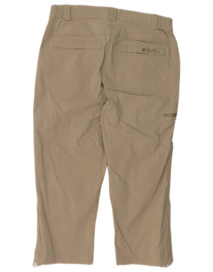Mountain Warehouse Dame Cargo Capri Bukser UK 12 Medium W30 L19 Beige