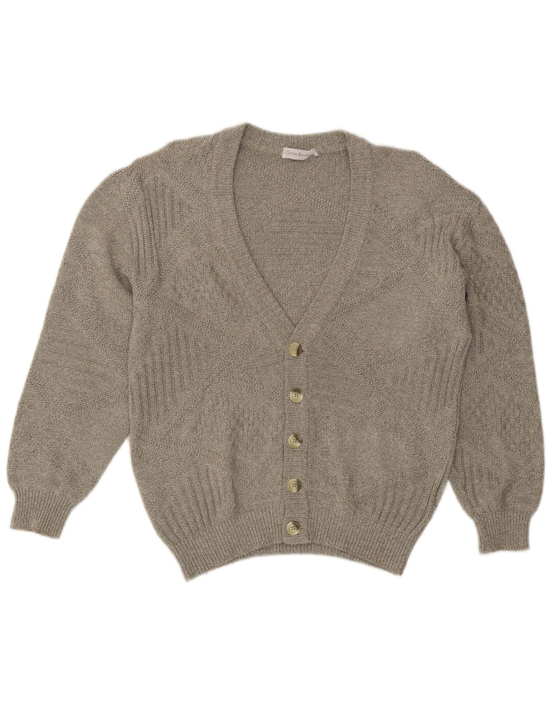 Vintage herre cardigan sweater IT 50 Large Grå