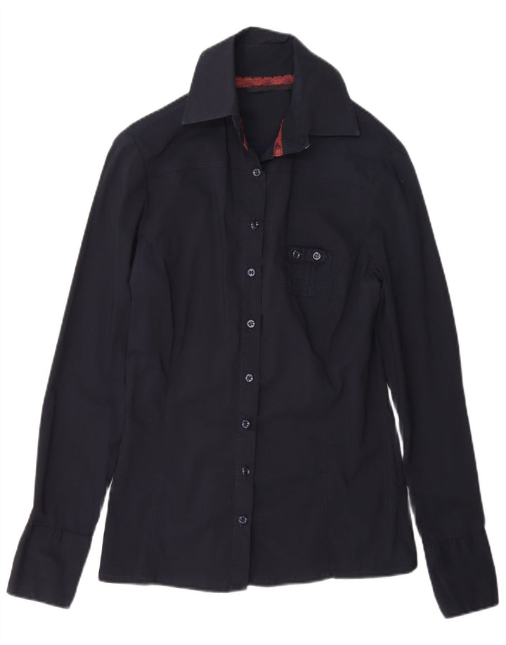 Silvian Heach Dameskjorte UK 12 Medium Navy Blue