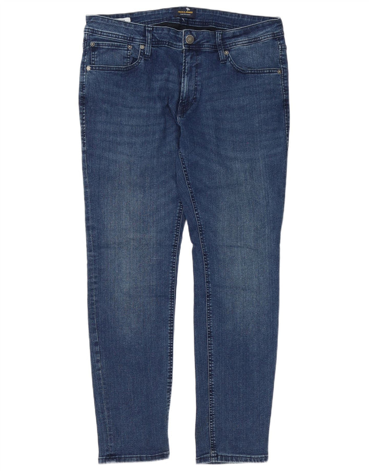 Jack & Jones Herre Slim Jeans W36 L32 Blå Bomuld