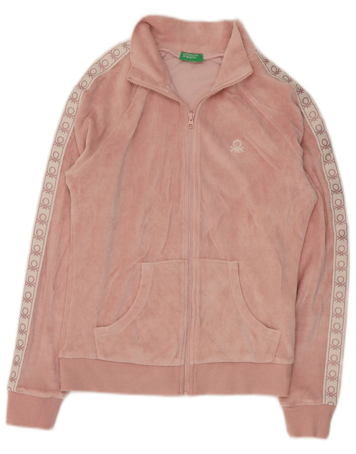 BENETTON Træningsdragt til piger Topjakke 10-11 år XL Pink Colourblock
