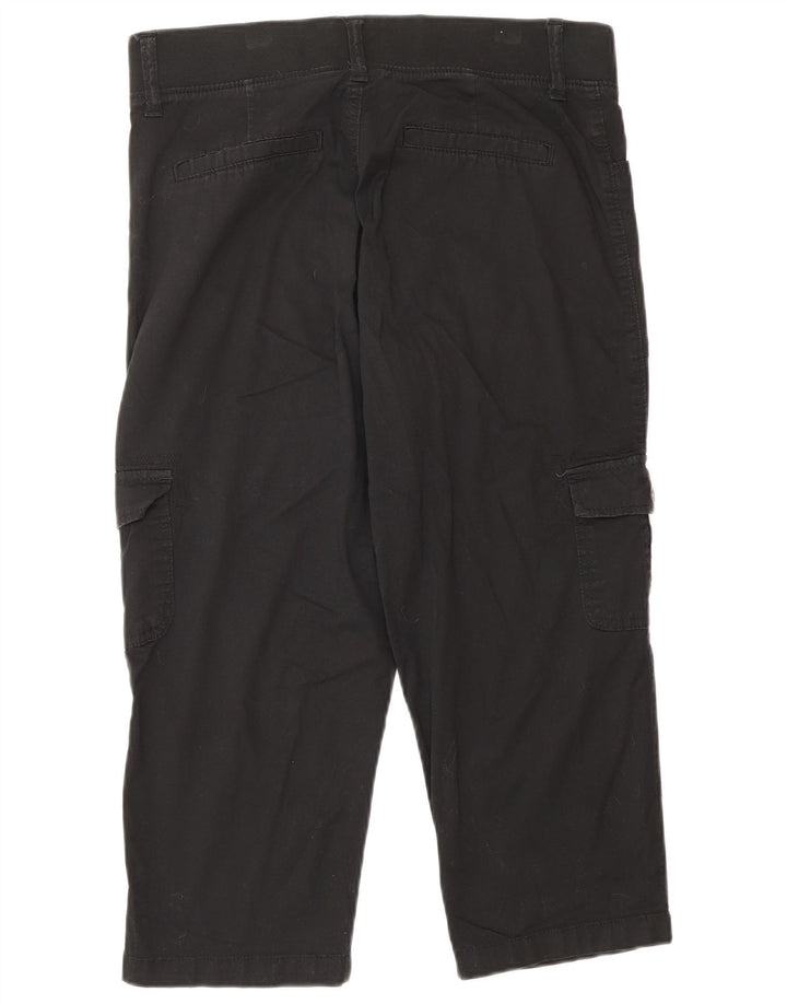 LEE Dame Straight Cargo Capri Bukser US 8 Medium W30 L21 Sort Bomuld