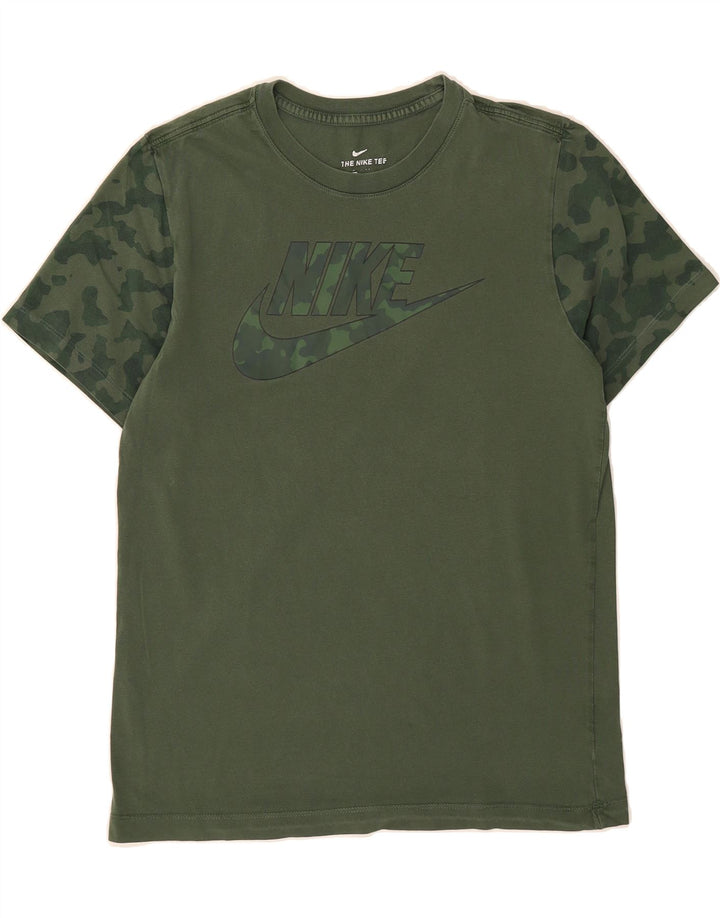 NIKE Mens Graphic T-Shirt Top Medium Green Vintage Nike and Second-Hand Nike from Messina Hembry 