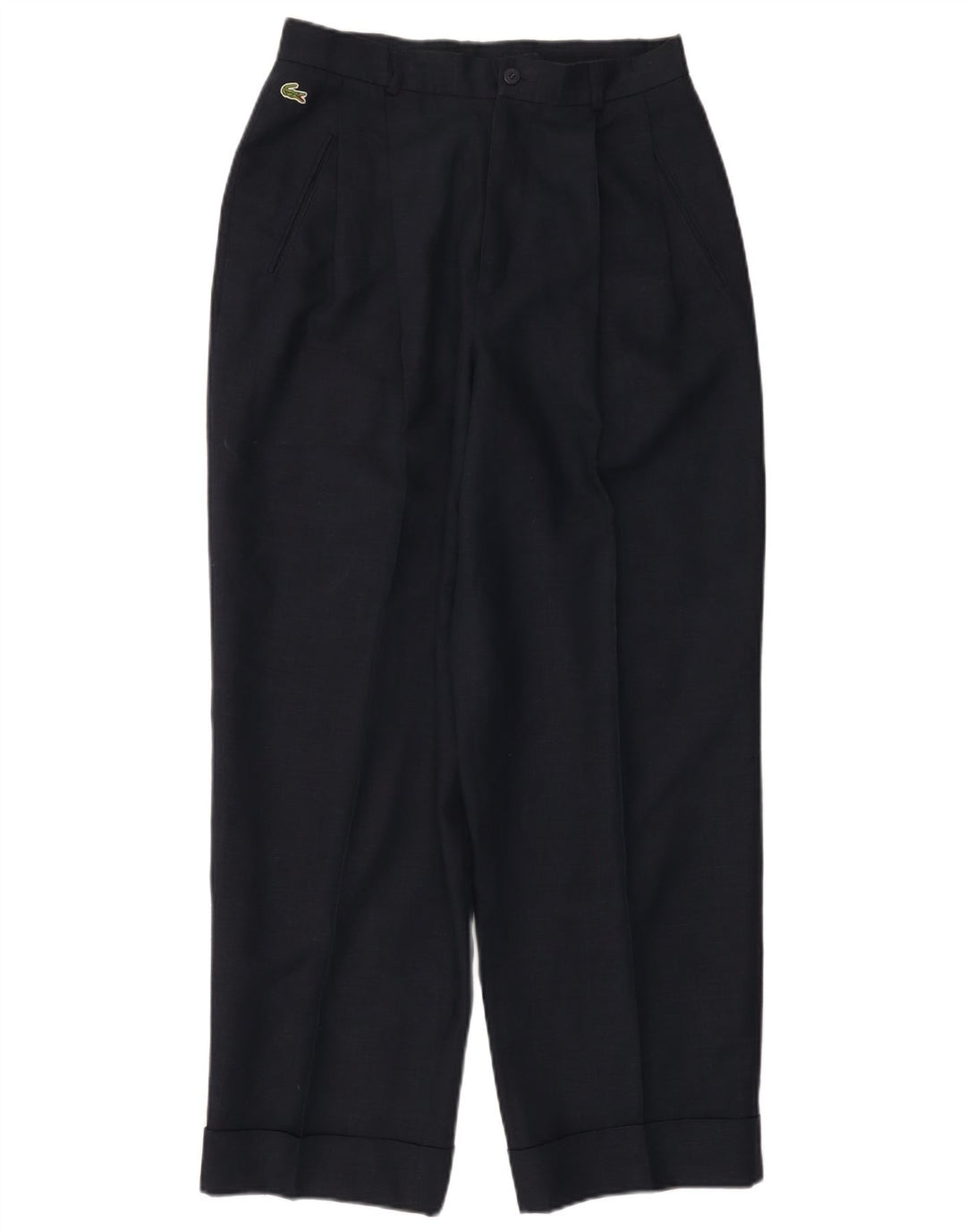 Lacoste Herre Pegged Suit Bukser Størrelse 44 Large W30 L29 Navy Blue Linen