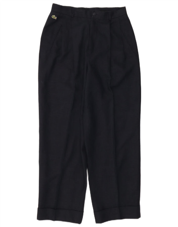 Lacoste Herre Pegged Suit Bukser Størrelse 44 Large W30 L29 Navy Blue Linen
