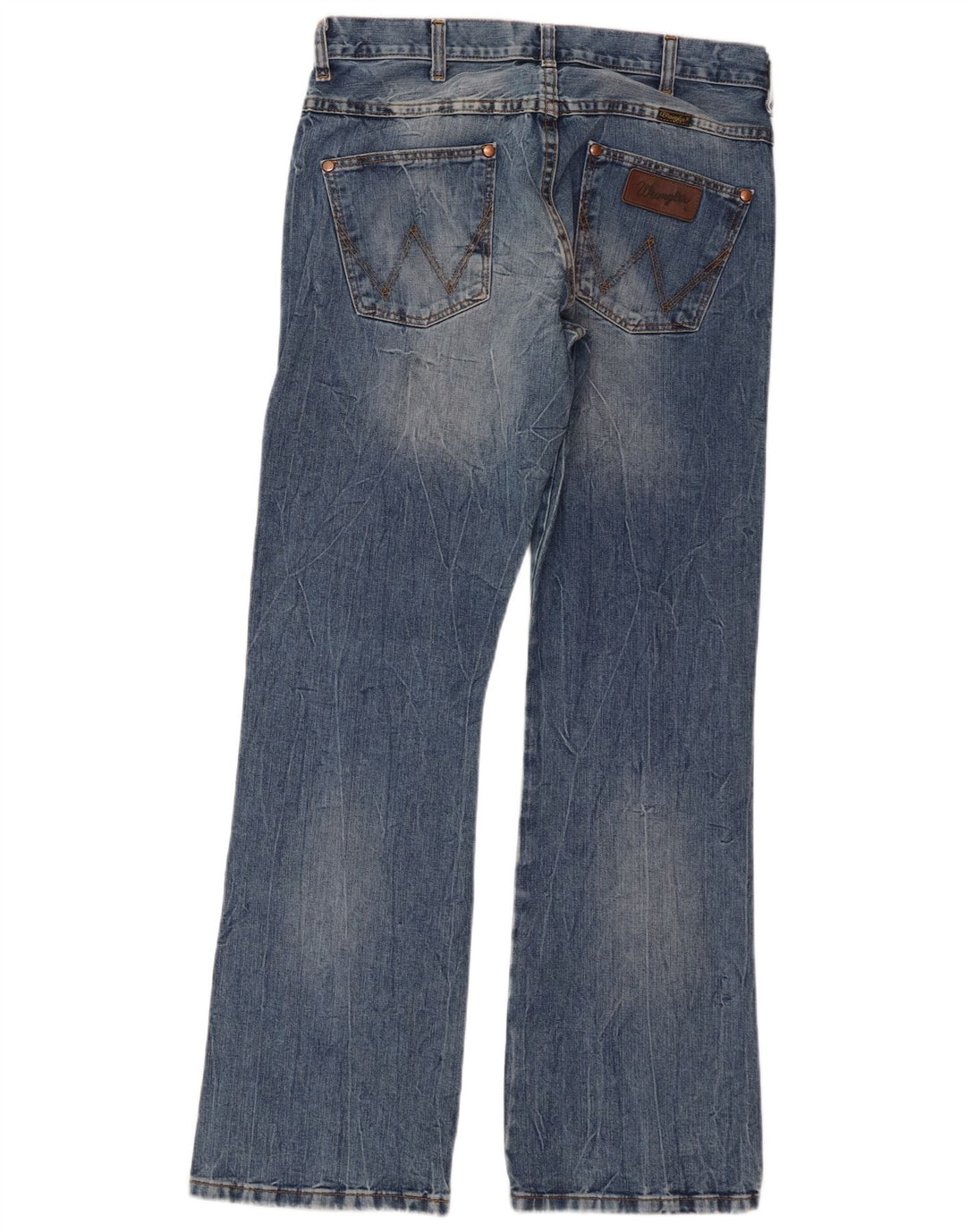 Wrangler Herre Dayton Bootcut Jeans W32 L32 Blå Bomuld