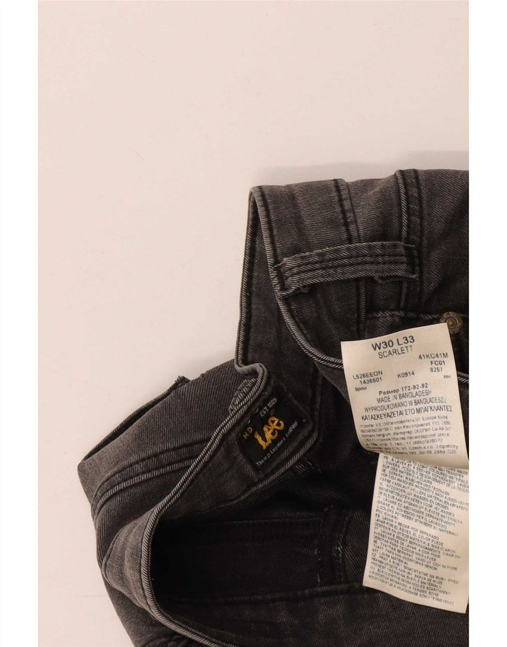 Lee Dame Skinny Jeans W30 L33 Grå Bomuld