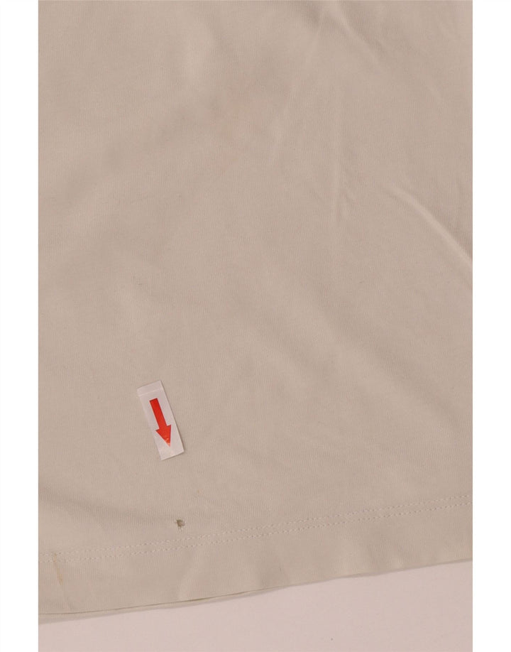 Jordan Herre grafisk T-shirt Top Medium hvid bomuld