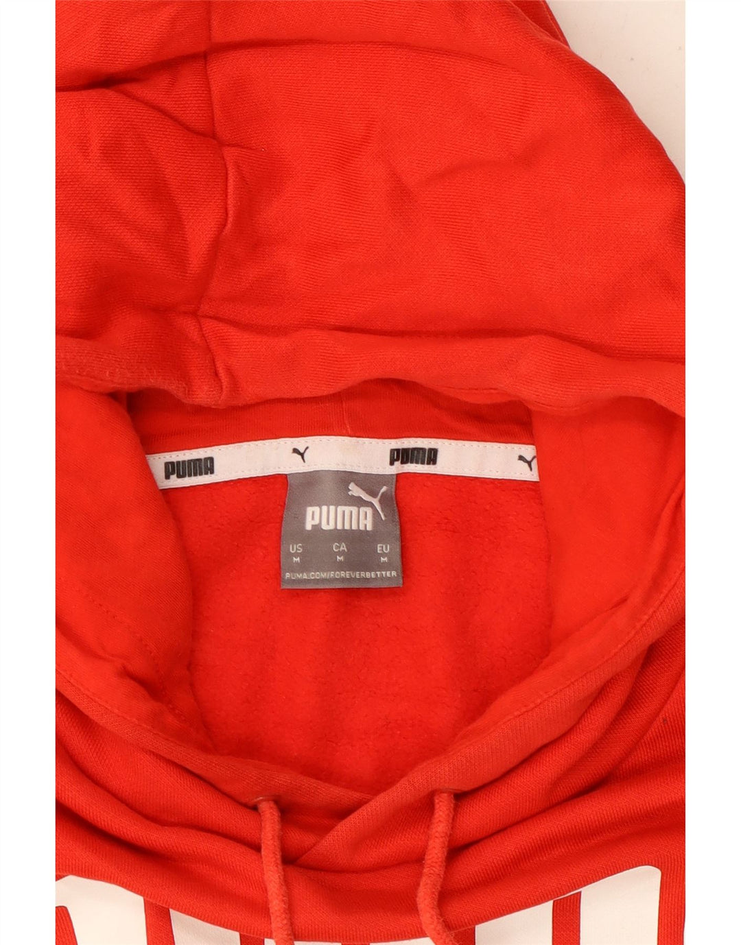 PUMA Grafisk hættetrøje til mænd Medium rød bomuld