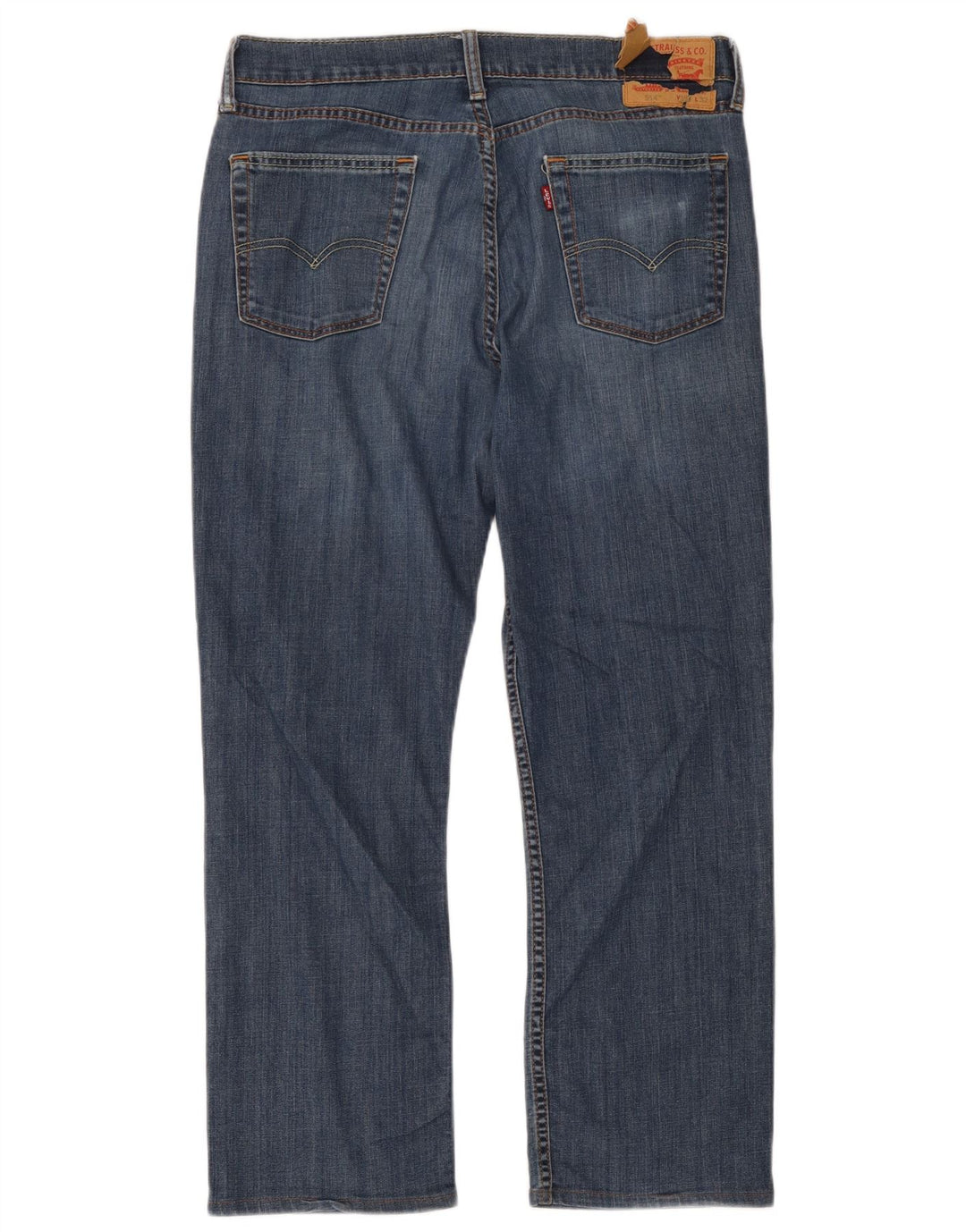 Levi's Herre 514 Straight Jeans W34 L32 Blå Bomuld