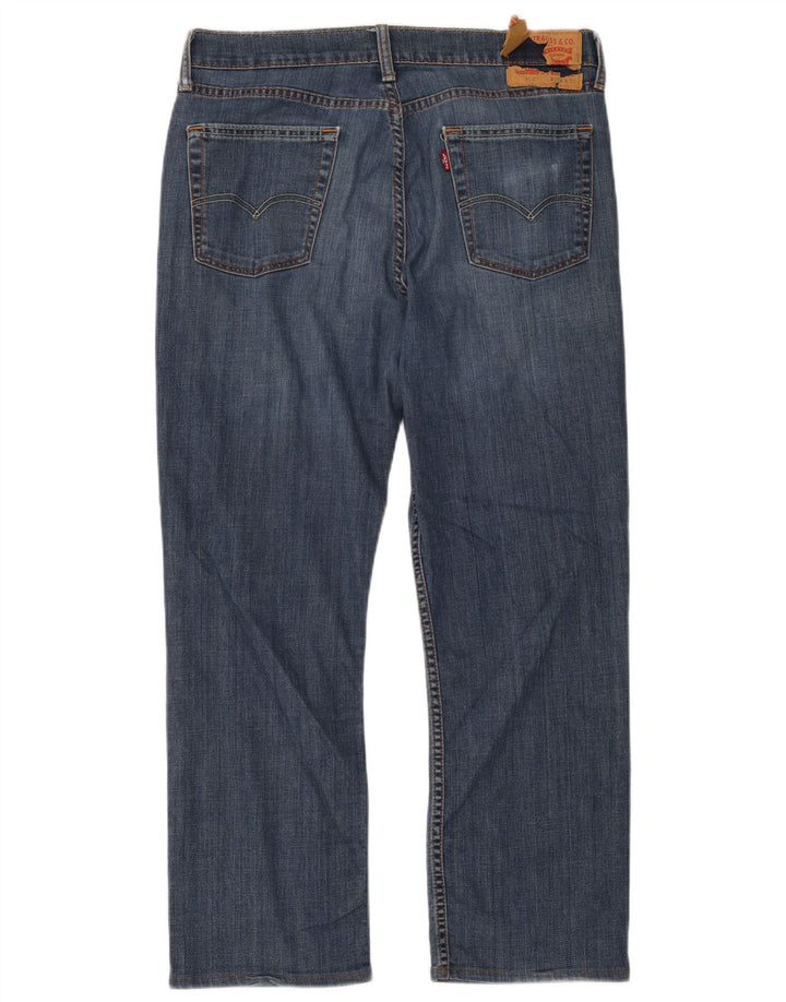 Levi's Herre 514 Straight Jeans W34 L32 Blå Bomuld