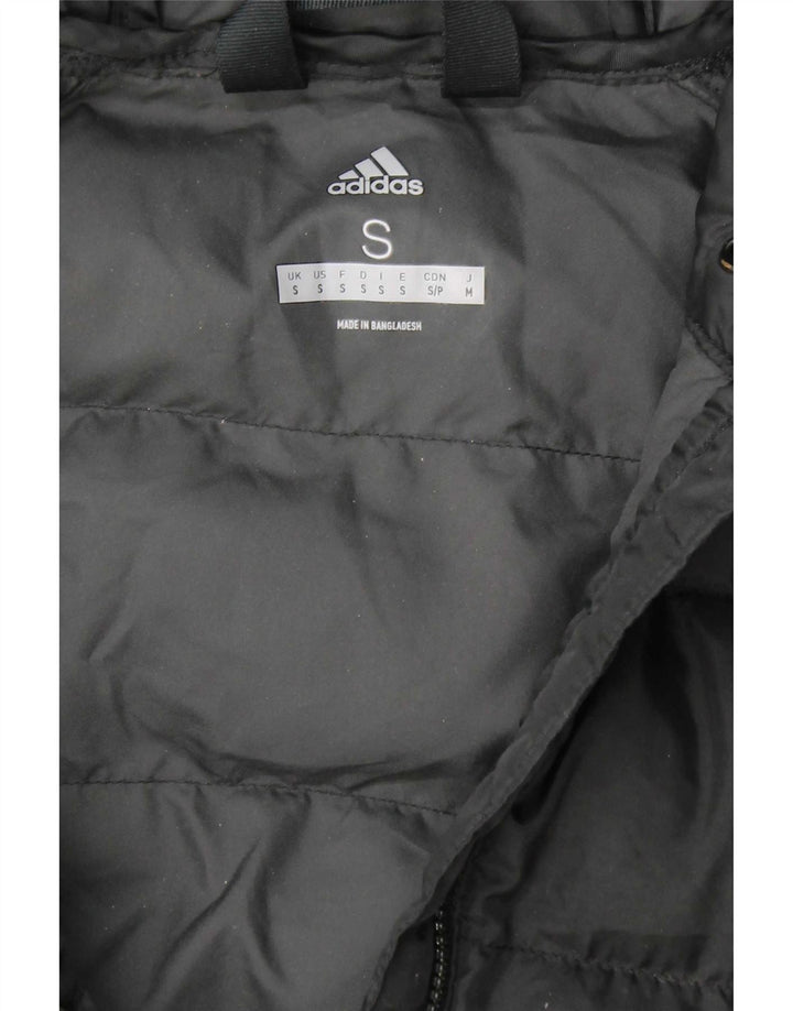 Adidas Herre hættepolstret jakke UK 36 Lille sort polyester