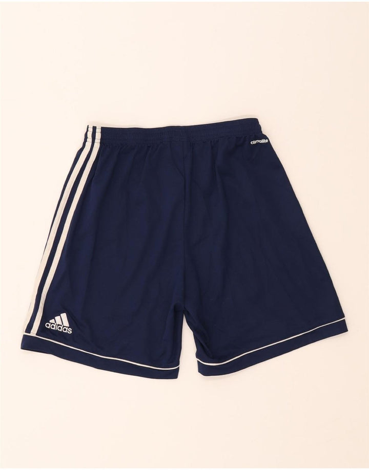 ADIDAS Boys Climalite Sport Shorts 11-12 Years Medium Navy Blue Polyester Vintage Adidas and Second-Hand Adidas from Messina Hembry 