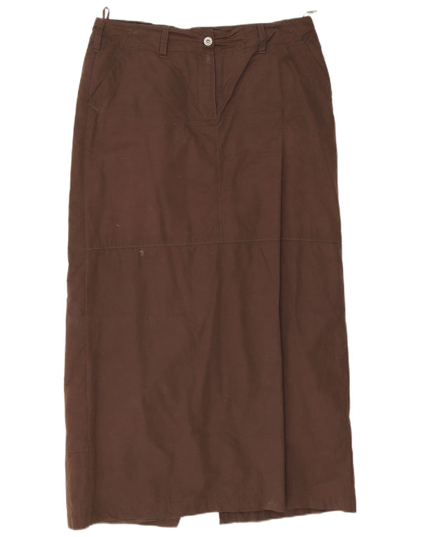 S.Oliver Dame Maxi Lige Nederdel EU 42 Large W34 Brun Bomuld