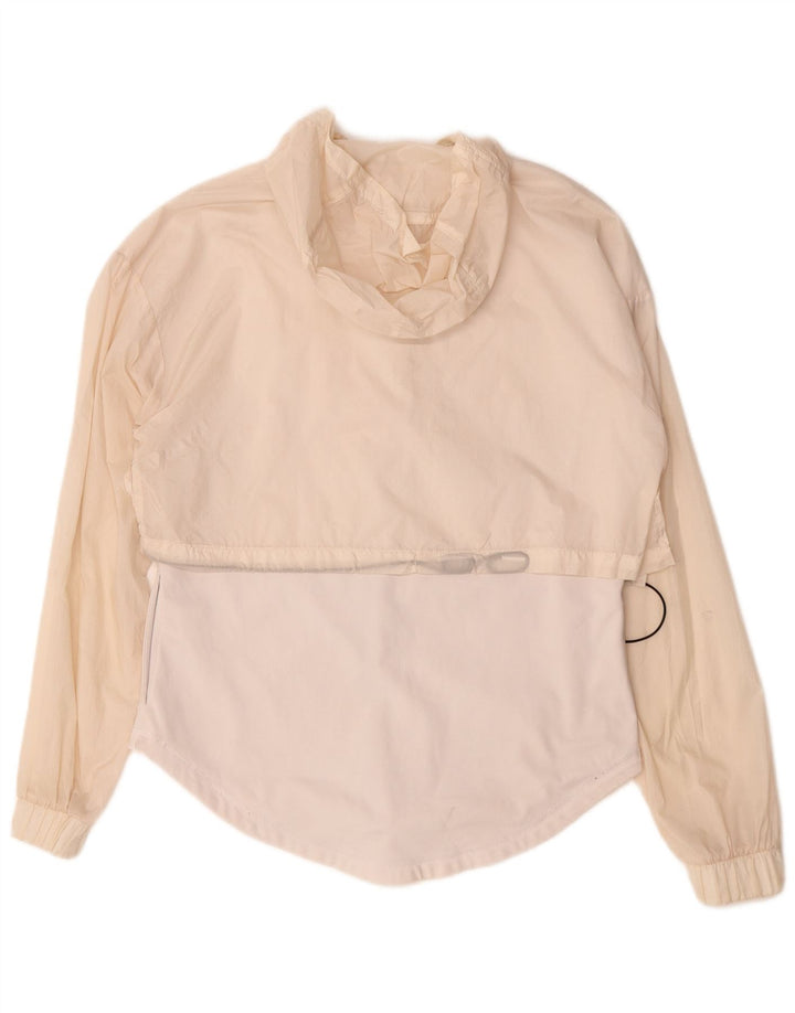 Puma oversize regnjakke med hætte til kvinder DK 6 XS Off White Nylon