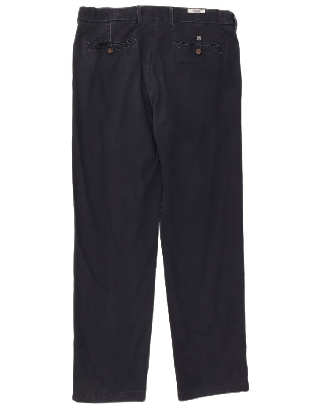 Marks & Spencer Herre Regular Chino Bukser W36 L33 Marineblå Bomuld