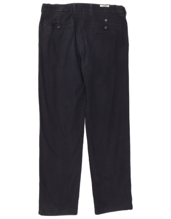 Marks & Spencer Herre Regular Chino Bukser W36 L33 Marineblå Bomuld