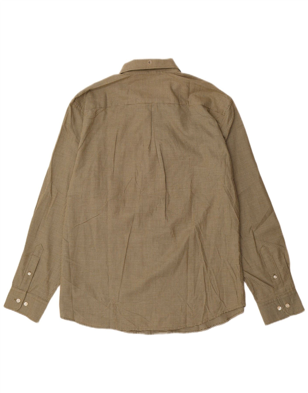 DOCKERS Herreskjorte str. 16 1/2 Large Khaki Ternet Bomuld