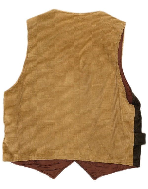 Vintage herre fløjlsvest IT 50 Medium Flerfarvet Colourblock
