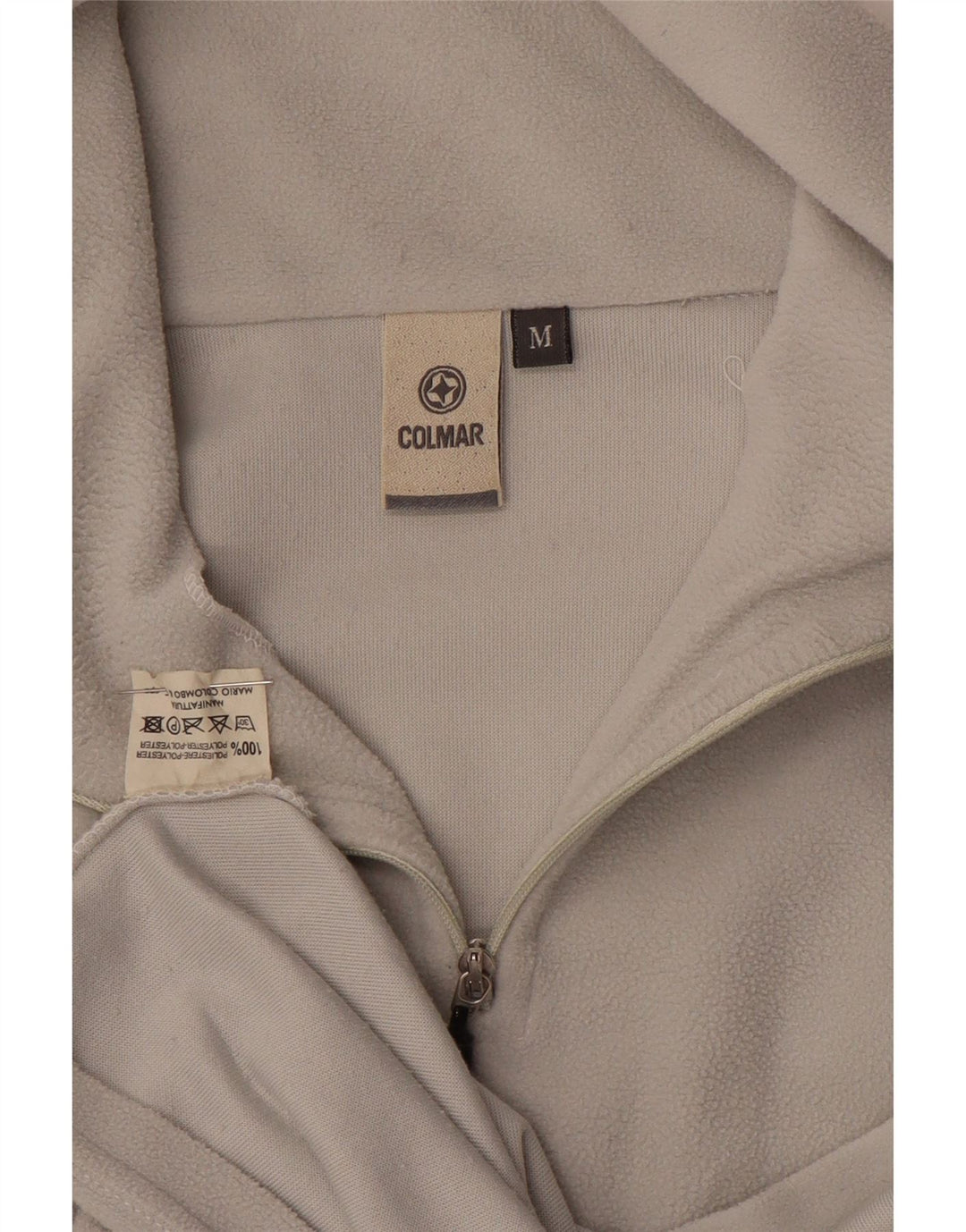 Colmar Fleece Jumper med lynlås til mænd mellem grå polyester