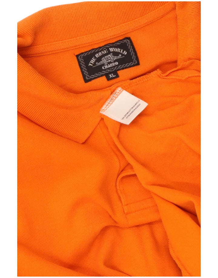Charro herre poloshirt XL orange bomuld