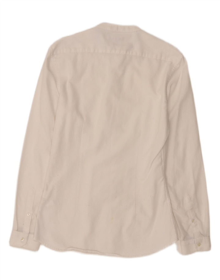 ZARA Mens Slim Fit Shirt Small White Cotton Vintage Zara and Second-Hand Zara from Messina Hembry 