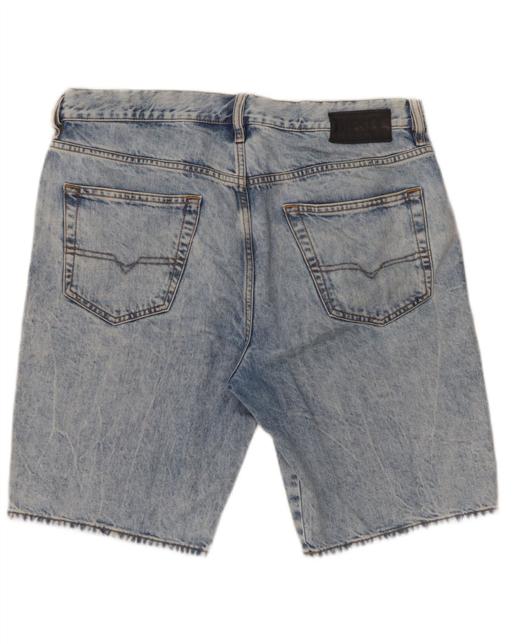 Diesel Herre D-Mirk Slim Denim Shorts W32 Medium Blue Cotton