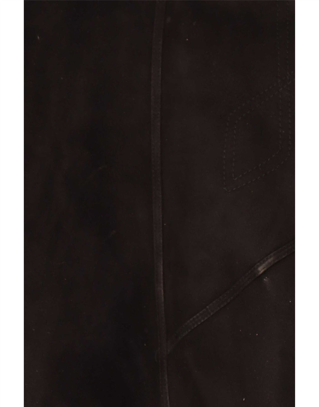 Muflone Dame Shearling Coat IT 48 XL sort læder