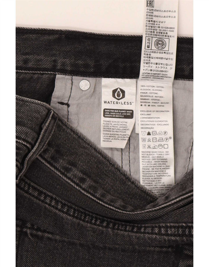 Levi's Dame lavtaljet denimnederdel W32 Stor sort bomuld