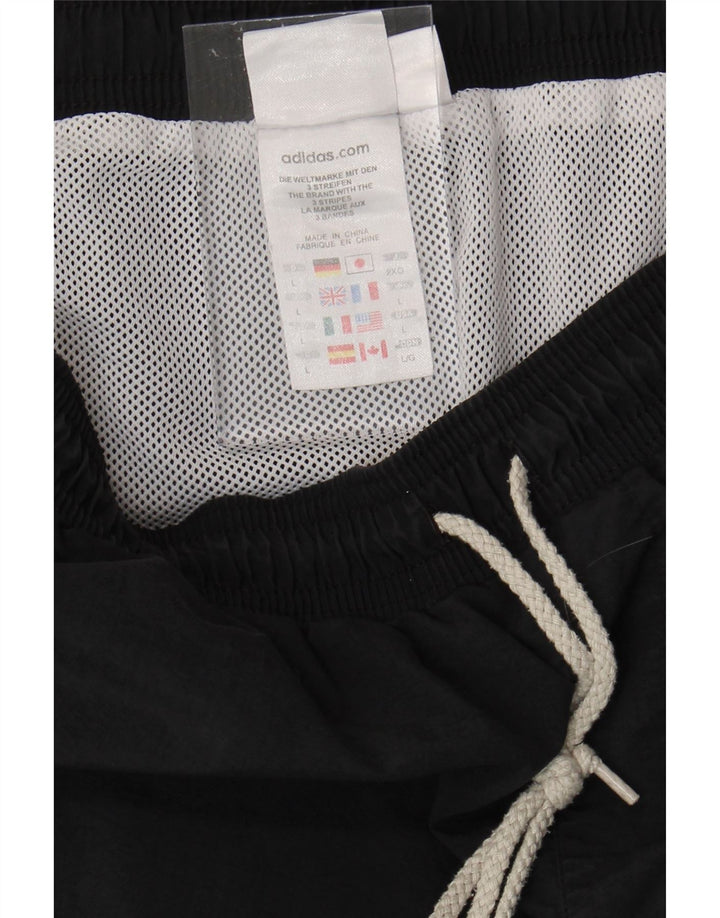 ADIDAS Mens Sport Shorts Large  Black Vintage Adidas and Second-Hand Adidas from Messina Hembry 
